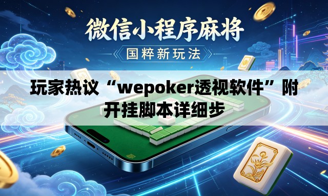 玩家热议“wepoker透视软件	”附开挂脚本详细步