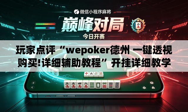玩家点评“wepoker德州 一键透视购买!详细辅助教程”开挂详细教学