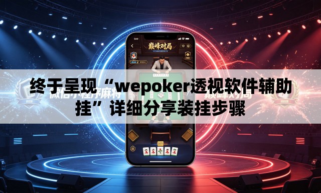 终于呈现“wepoker透视软件辅助挂	”详细分享装挂步骤