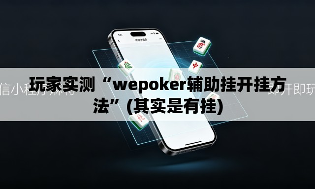 玩家实测“wepoker辅助挂开挂方法”(其实是有挂)