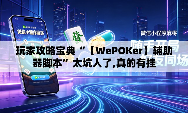 玩家攻略宝典“【WePOKer】辅助器脚本”太坑人了,真的有挂