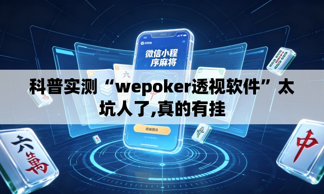 科普实测“wepoker透视软件”太坑人了,真的有挂