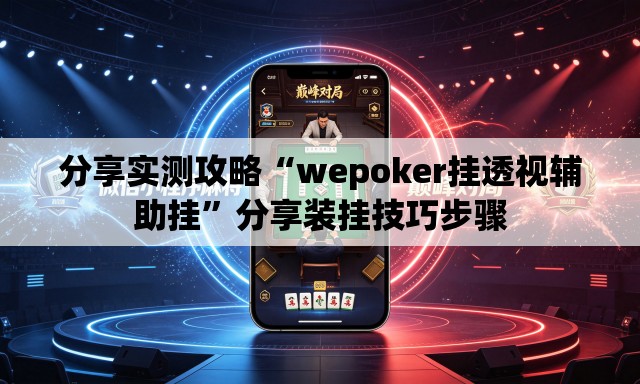 分享实测攻略“wepoker挂透视辅助挂”分享装挂技巧步骤