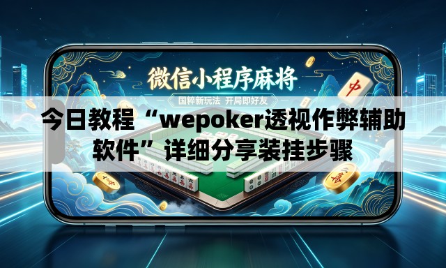 今日教程“wepoker透视作弊辅助软件”详细分享装挂步骤