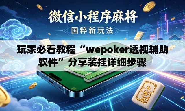 玩家必看教程“wepoker透视辅助软件”分享装挂详细步骤