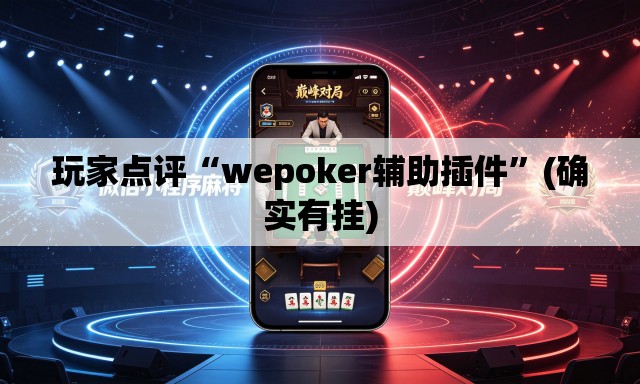 玩家点评“wepoker辅助插件”(确实有挂)