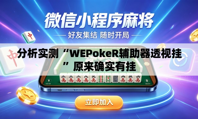 分析实测“WEPokeR辅助器透视挂”原来确实有挂