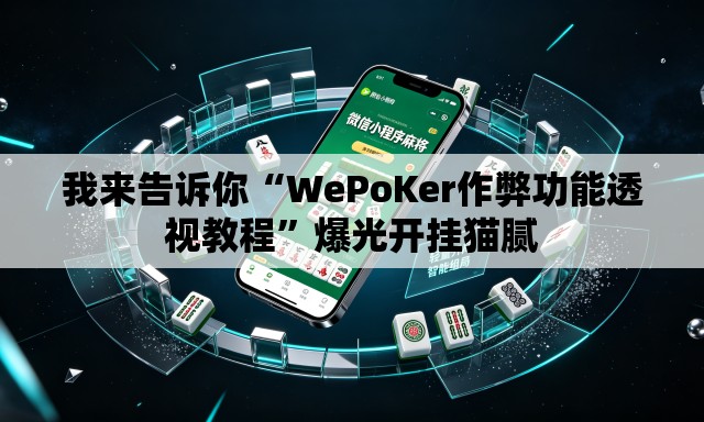 我来告诉你“WePoKer作弊功能透视教程	”爆光开挂猫腻