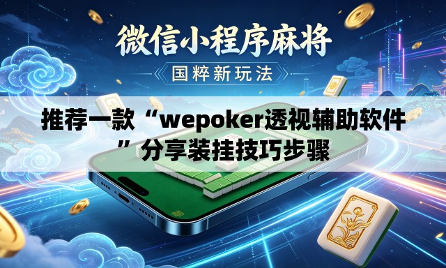 推荐一款“wepoker透视辅助软件”分享装挂技巧步骤
