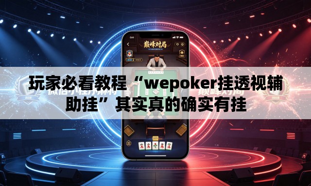 玩家必看教程“wepoker挂透视辅助挂	”其实真的确实有挂