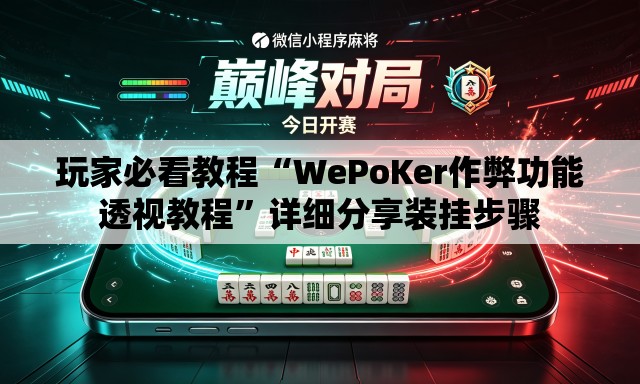 玩家必看教程“WePoKer作弊功能透视教程”详细分享装挂步骤