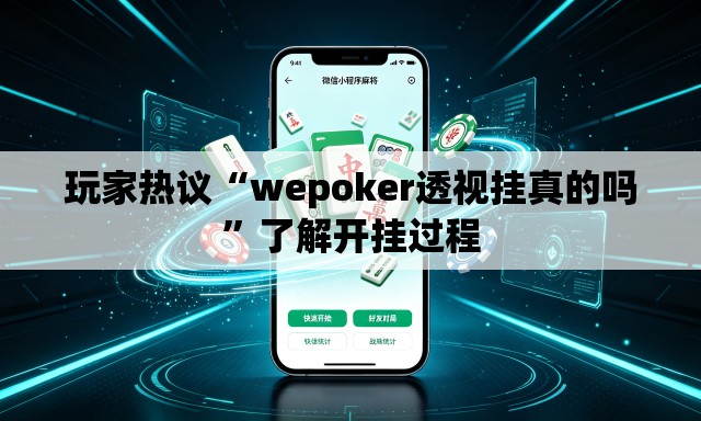 玩家热议“wepoker透视挂真的吗”了解开挂过程
