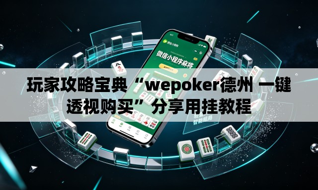 玩家攻略宝典“wepoker德州 一键透视购买”分享用挂教程