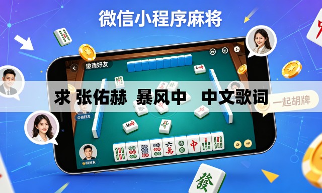 求 张佑赫  暴风中   中文歌词