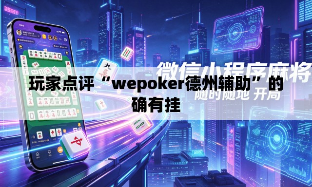 玩家点评“wepoker德州辅助”的确有挂