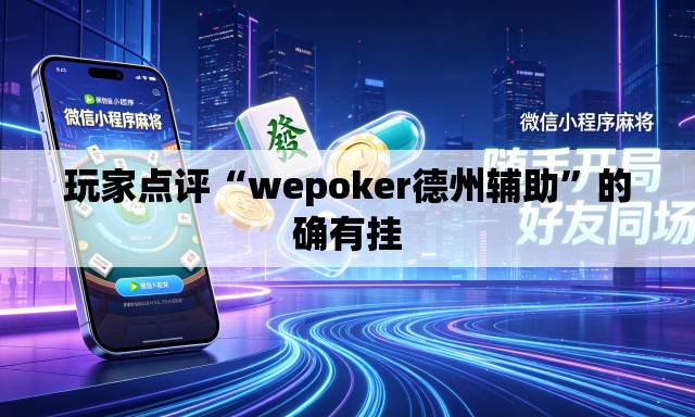 玩家点评“wepoker德州辅助”的确有挂