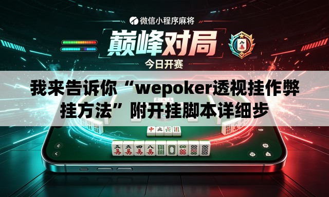 我来告诉你“wepoker透视挂作弊挂方法	”附开挂脚本详细步