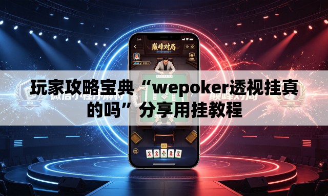 玩家攻略宝典“wepoker透视挂真的吗”分享用挂教程