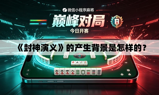 《封神演义》的产生背景是怎样的？