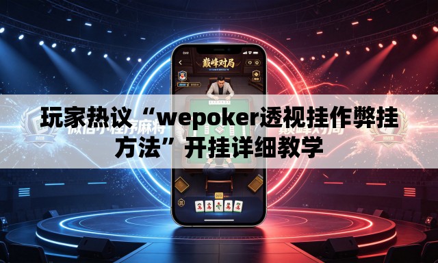 玩家热议“wepoker透视挂作弊挂方法”开挂详细教学