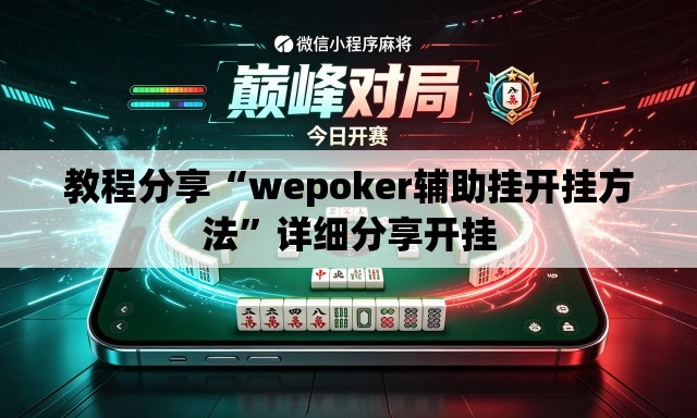 教程分享“wepoker辅助挂开挂方法”详细分享开挂