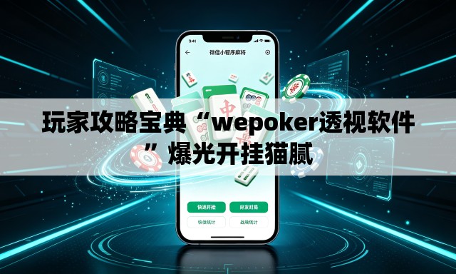 玩家攻略宝典“wepoker透视软件”爆光开挂猫腻
