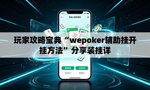 玩家攻略宝典“wepoker辅助挂开挂方法”分享装挂详