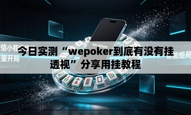 今日实测“wepoker到底有没有挂透视”分享用挂教程