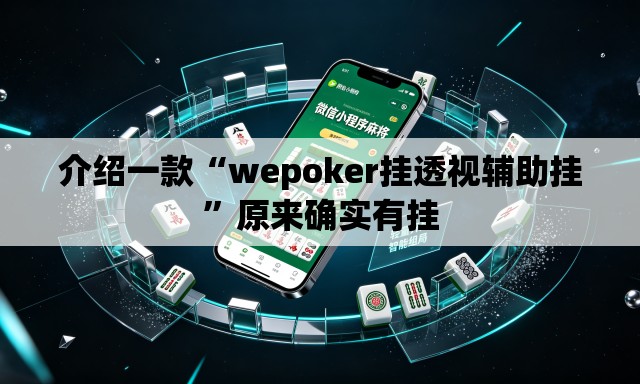 介绍一款“wepoker挂透视辅助挂”原来确实有挂