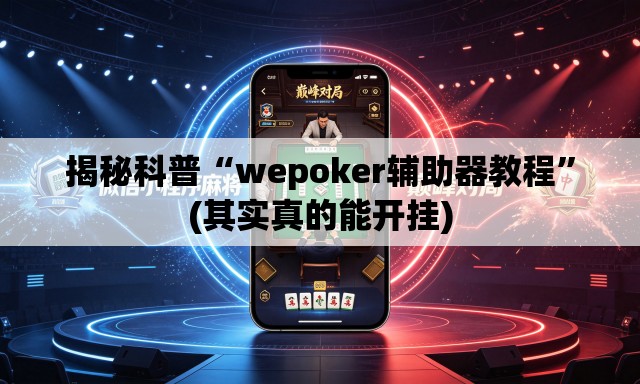 揭秘科普“wepoker辅助器教程”(其实真的能开挂)