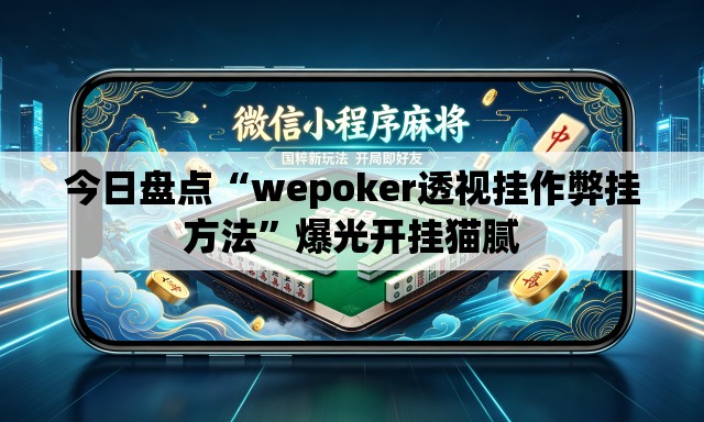 今日盘点“wepoker透视挂作弊挂方法	”爆光开挂猫腻