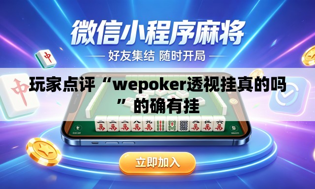 玩家点评“wepoker透视挂真的吗	”的确有挂