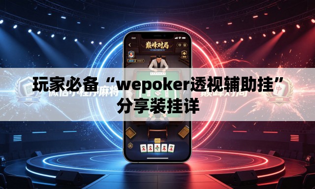 玩家必备“wepoker透视辅助挂”分享装挂详