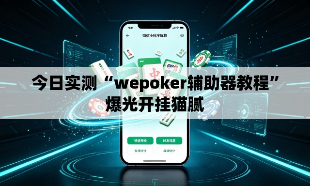 今日实测“wepoker辅助器教程”爆光开挂猫腻