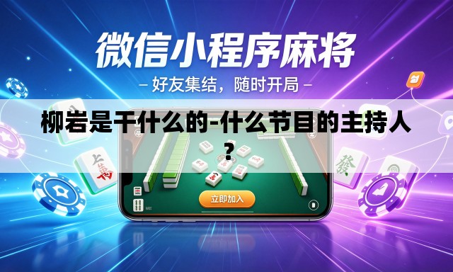柳岩是干什么的-什么节目的主持人？