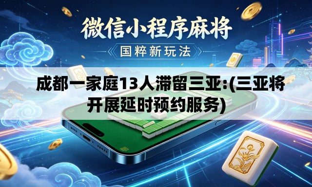   成都一家庭13人滞留三亚:(三亚将开展延时预约服务)