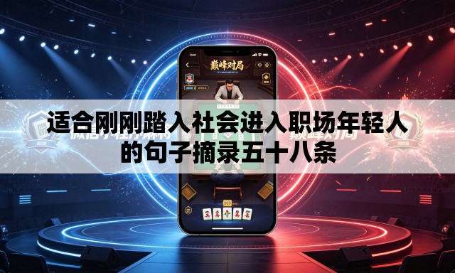适合刚刚踏入社会进入职场年轻人的句子摘录五十八条 适合刚刚踏入社会进入职场年轻人的句子摘录五十八条