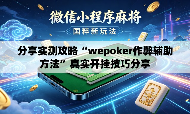 分享实测攻略“wepoker作弊辅助方法	”真实开挂技巧分享