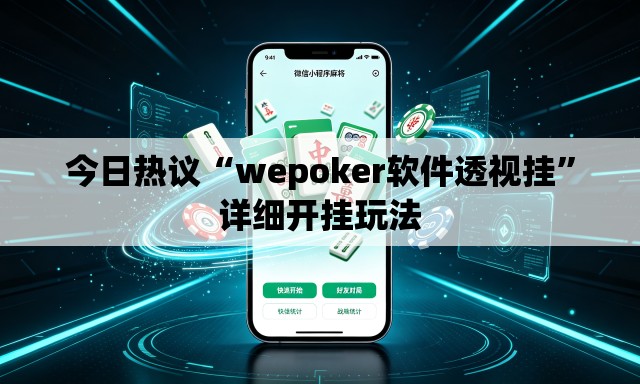 今日热议“wepoker软件透视挂	”详细开挂玩法