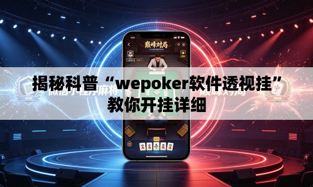 揭秘科普“wepoker软件透视挂”教你开挂详细
