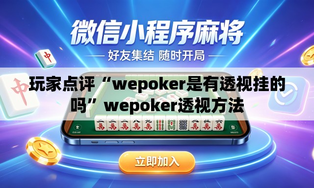 玩家点评“wepoker是有透视挂的吗”wepoker透视方法
