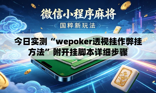 今日实测“wepoker透视挂作弊挂方法”附开挂脚本详细步骤