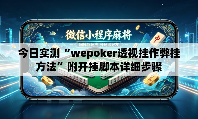 今日实测“wepoker透视挂作弊挂方法”附开挂脚本详细步骤