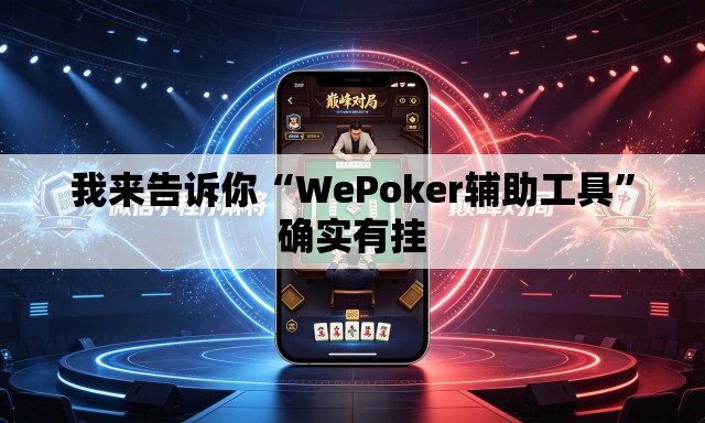 我来告诉你“WePoker辅助工具”确实有挂