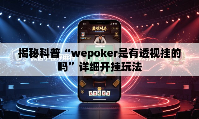 揭秘科普“wepoker是有透视挂的吗	”详细开挂玩法