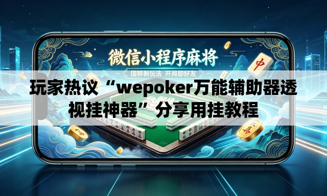 玩家热议“wepoker万能辅助器透视挂神器”分享用挂教程