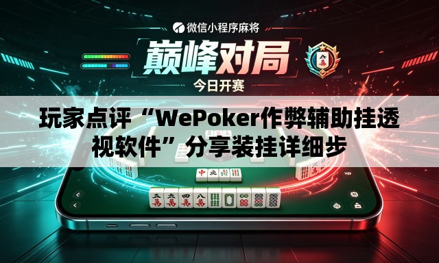玩家点评“WePoker作弊辅助挂透视软件”分享装挂详细步