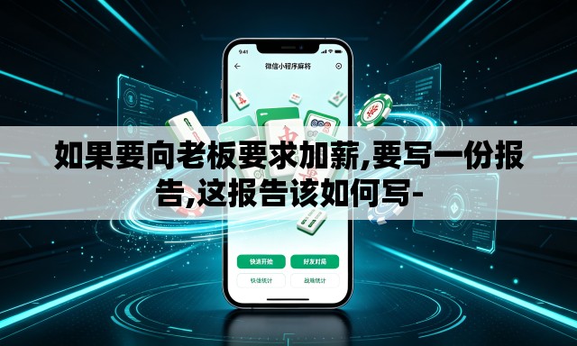 如果要向老板要求加薪,要写一份报告,这报告该如何写-