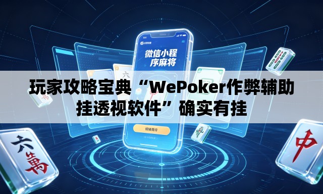 玩家攻略宝典“WePoker作弊辅助挂透视软件”确实有挂