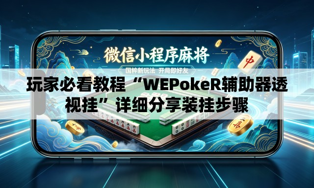 玩家必看教程“WEPokeR辅助器透视挂”详细分享装挂步骤